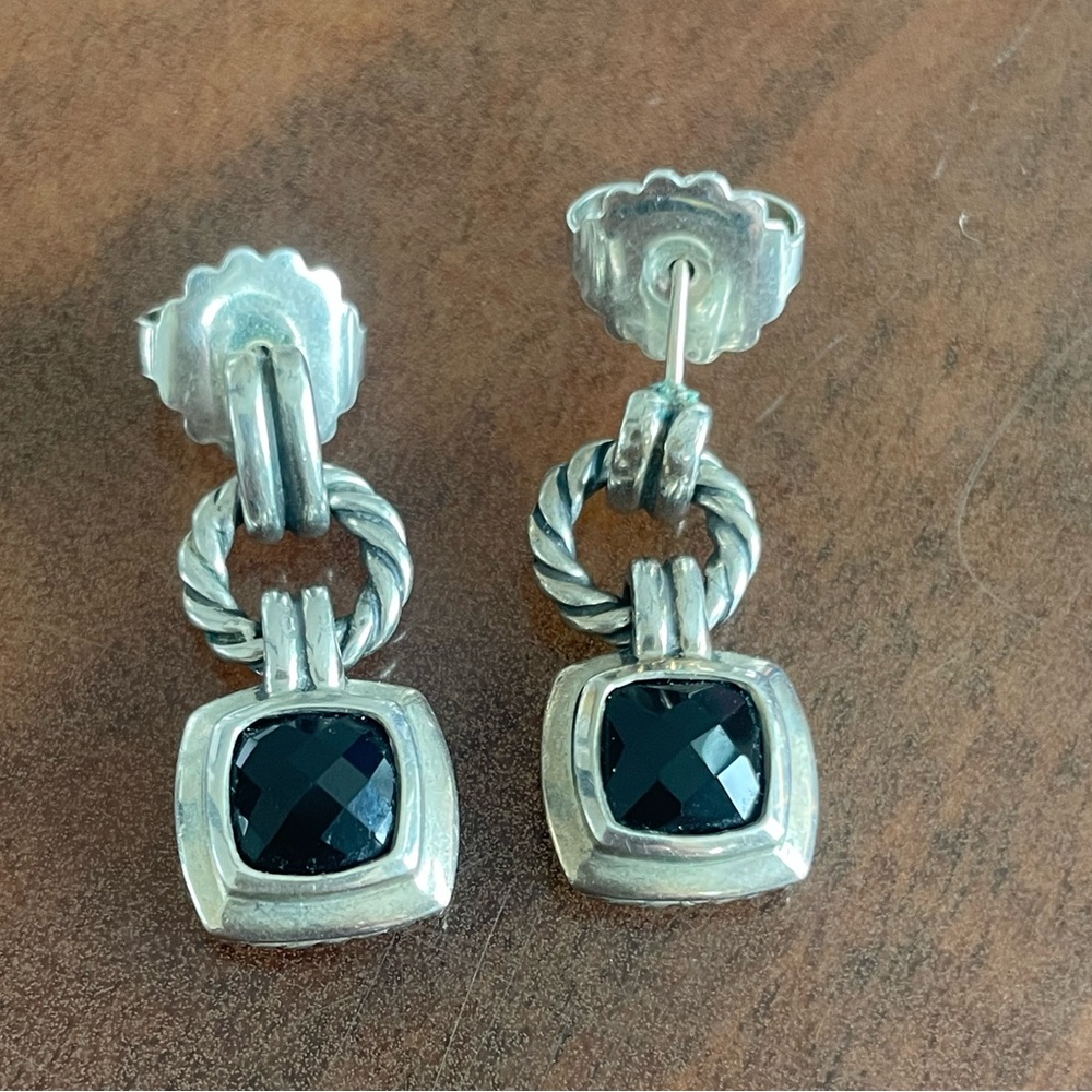 David Yurman Renaissance Onyx Drop Earrings